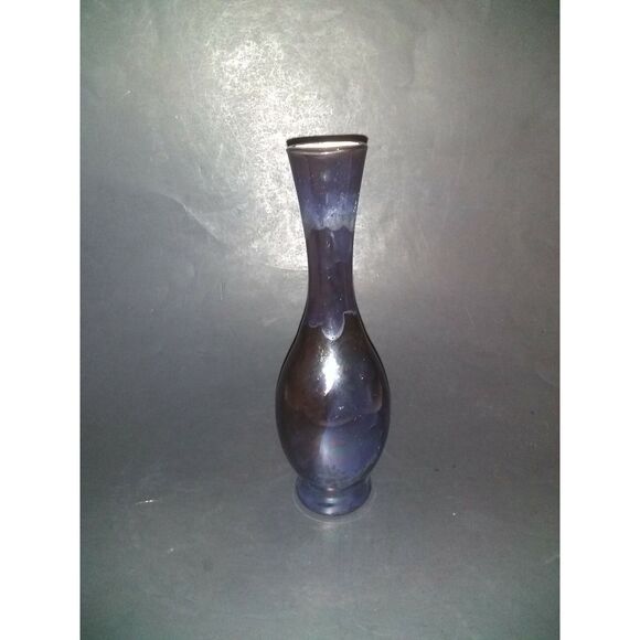 Handpainted Opulent Water Color Ceramic Bud Vase - Picture 4 of 6